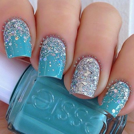 blue-glitter-nail-designs-71_11 Albastru sclipici modele de unghii