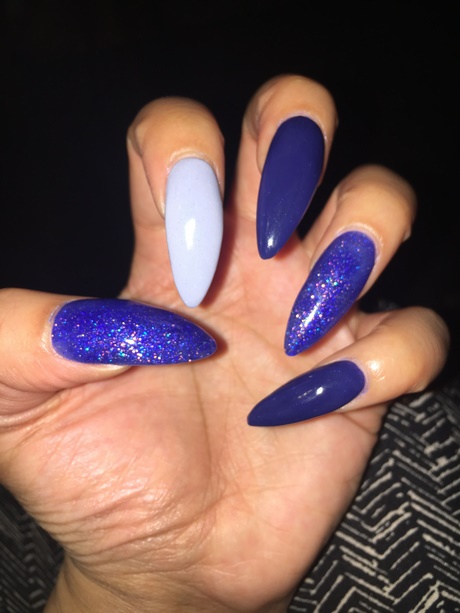 blue-sparkle-acrylic-nails-91_5 Albastru sparkle unghii acrilice