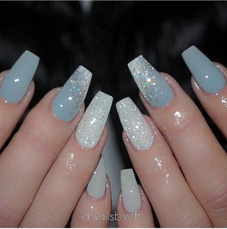 blue-sparkle-acrylic-nails-91_7 Albastru sparkle unghii acrilice
