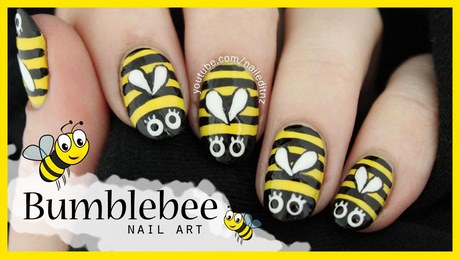 bumble-bee-nails-designs-20_13 Bumble Bee cuie modele