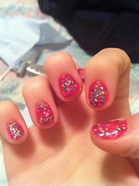 cute-sparkly-nails-38_16 Drăguț unghiile sclipitoare