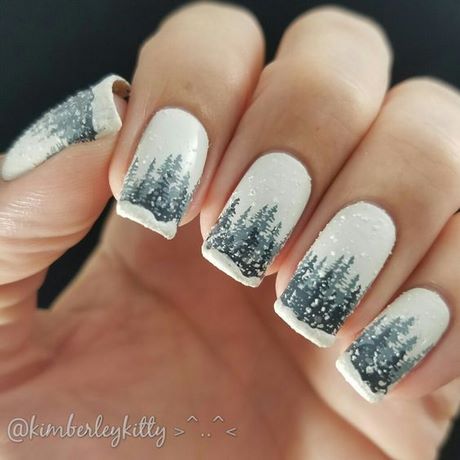 cute-winter-nails-77_12 Unghii drăguțe de iarnă