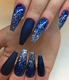 dark-blue-glitter-nails-21_14 Unghii cu sclipici albastru închis