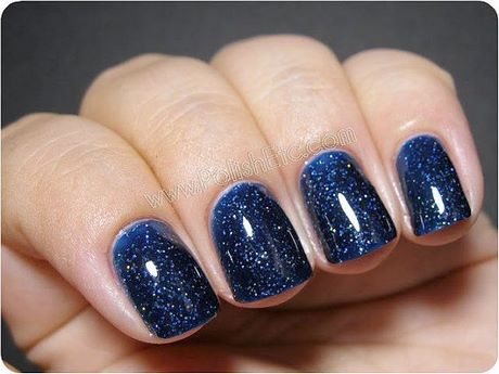 dark-blue-sparkly-nails-47_10 Albastru inchis unghii sclipitoare