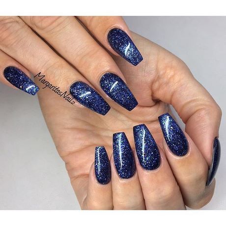 dark-blue-sparkly-nails-47_9 Albastru inchis unghii sclipitoare