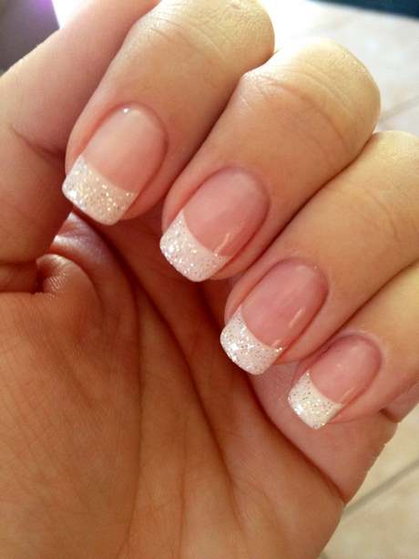 french-manicure-glitter-nails-36_6 Manichiura frantuzeasca cu sclipici