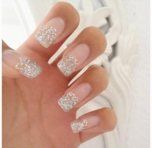 french-manicure-glitter-nails-36_7 Manichiura frantuzeasca cu sclipici