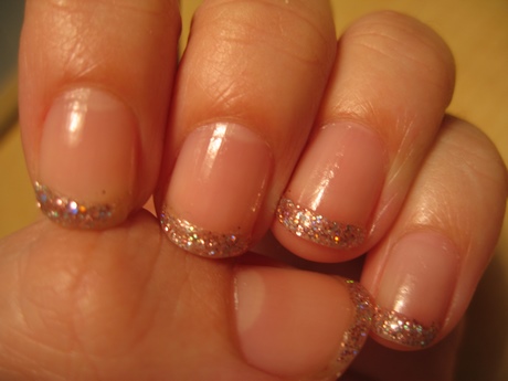 french-nail-art-glitter-65_4 Franceză Nail Art glitter