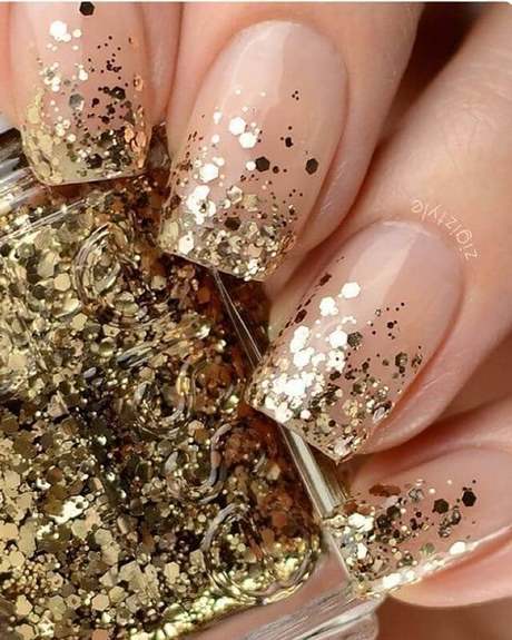 french-nails-glitter-19_5 Franceză unghii sclipici
