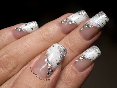 french-nails-glitter-19_6 Franceză unghii sclipici