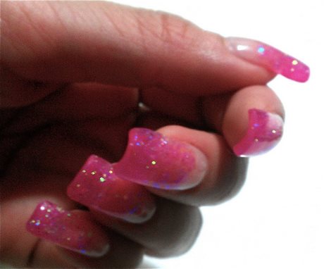 gel-nails-pink-glitter-20_14 Gel unghii roz sclipici