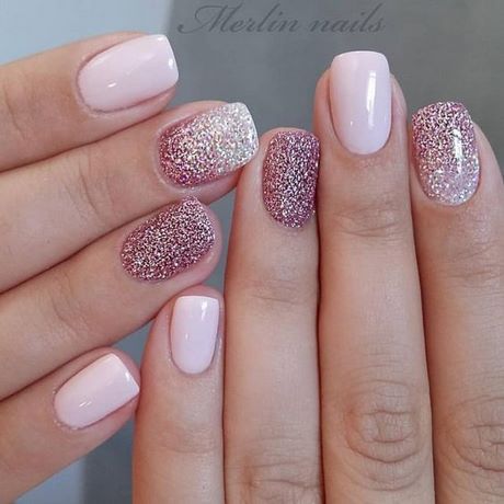 gel-nails-pink-glitter-20_5 Gel unghii roz sclipici