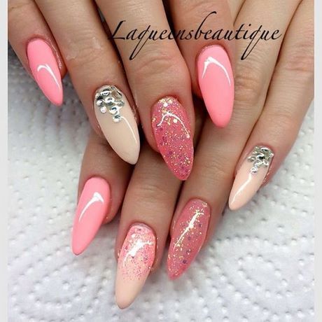gel-nails-pink-glitter-20_6 Gel unghii roz sclipici