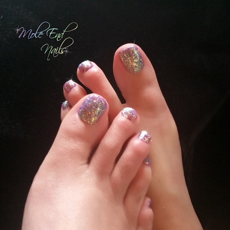 glitter-toe-nails-60_7 Glitter toe cuie