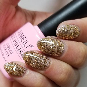 gold-glitter-manicure-01_5 Manichiura cu sclipici de aur
