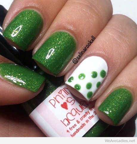 green-glitter-nail-art-57_5 Verde sclipici nail art