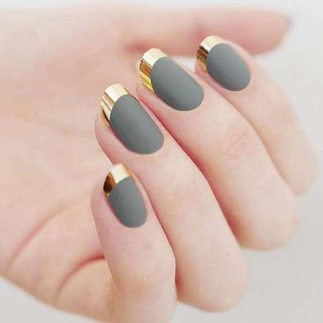 grey-and-gold-nail-designs-64_18 Modele de unghii gri și auriu
