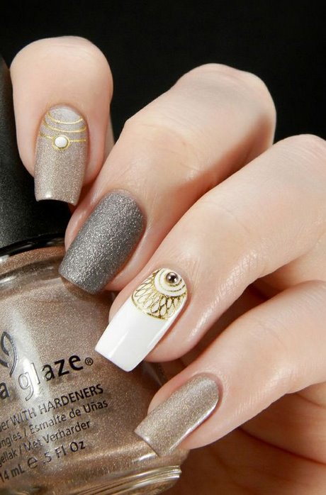 grey-and-gold-nail-designs-64_3 Modele de unghii gri și auriu