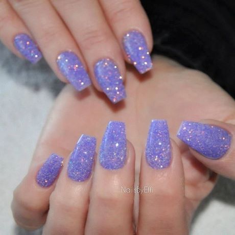 lavender-glitter-nails-73_8 Unghii cu sclipici de lavandă