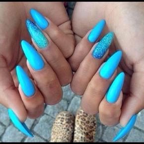 light-blue-glitter-nails-07_16 Unghii cu sclipici albastru deschis
