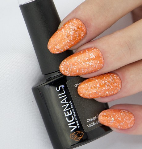 orange-glitter-nails-04_11 Unghii cu sclipici portocalii