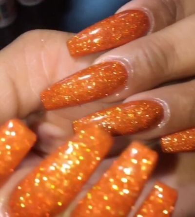 orange-glitter-nails-04_14 Unghii cu sclipici portocalii