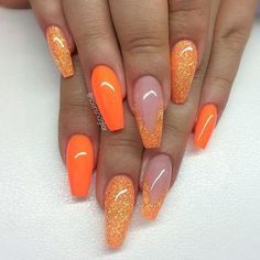 orange-glitter-nails-04_5 Unghii cu sclipici portocalii