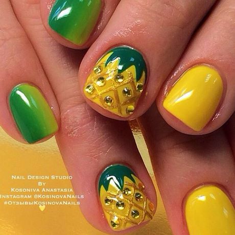 pineapple-nail-design-74_11 Ananas design de unghii