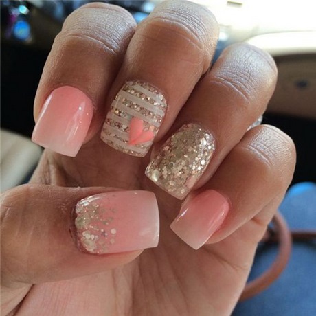 pink-and-glitter-nail-designs-41_10 Modele de unghii roz și sclipici