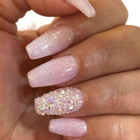 pink-and-glitter-nails-64_20 Unghii roz și sclipici