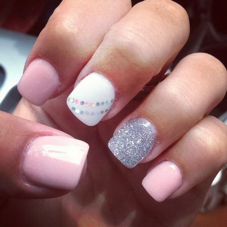 pink-and-white-glitter-nail-designs-32_2 Modele de unghii cu sclipici roz și alb