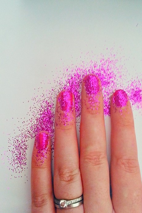 pink-glitter-gel-nails-36_6 Roz sclipici gel unghii