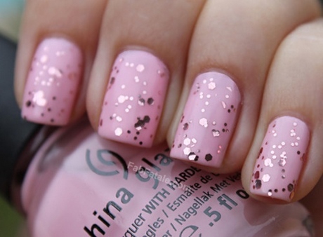 pink-nails-glitter-70_6 Unghii roz sclipici