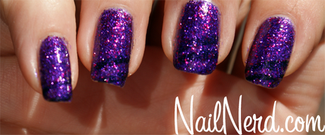 purple-glitter-nail-art-70 Violet sclipici nail art