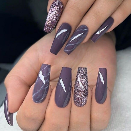 purple-nail-glitter-09 Sclipici de unghii violet