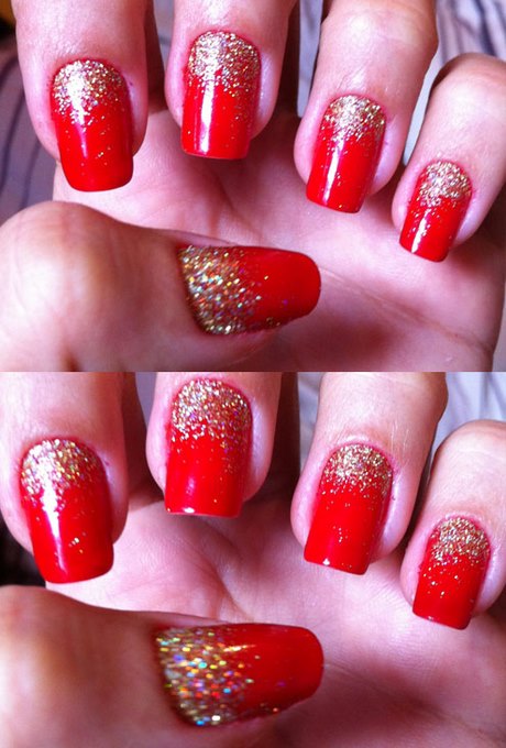 red-and-gold-glitter-nails-94_11 Unghii cu sclipici roșii și aurii