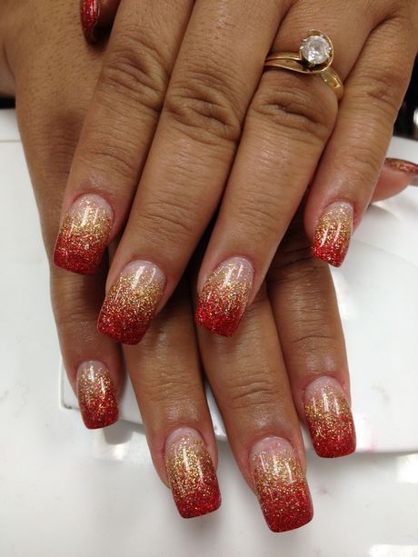 red-and-gold-glitter-nails-94_17 Unghii cu sclipici roșii și aurii