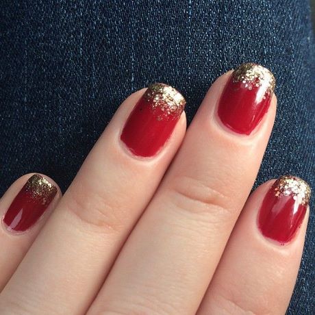 red-and-gold-glitter-nails-94_2 Unghii cu sclipici roșii și aurii