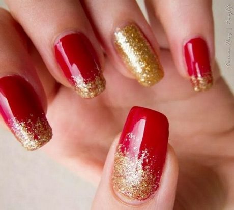 red-and-gold-glitter-nails-94_8 Unghii cu sclipici roșii și aurii