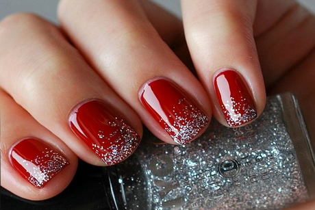 red-and-silver-glitter-nails-27_10 Unghii cu sclipici roșii și argintii