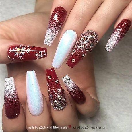 red-and-white-glitter-nails-36_4 Roșu și alb sclipici Unghii