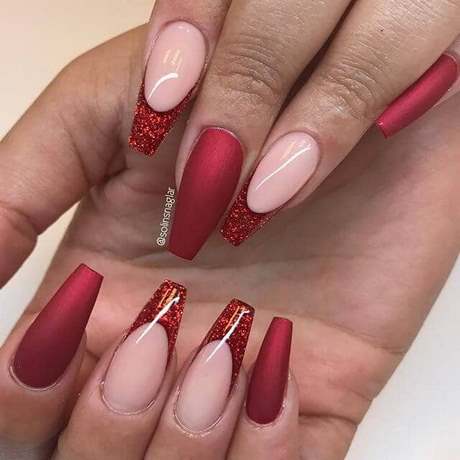 red-ombre-glitter-nails-59_10 Roșu ombre unghii sclipici