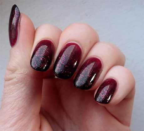 red-ombre-glitter-nails-59_3 Roșu ombre unghii sclipici