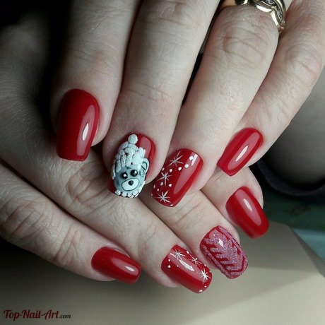 red-winter-nails-11_6 Unghii roșii de iarnă