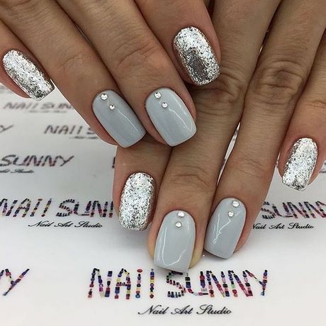 silver-and-glitter-nails-24_11 Argint și unghii sclipici