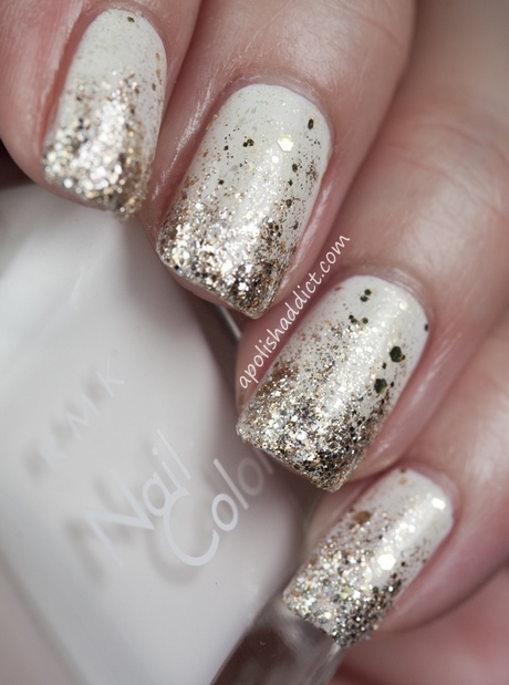 silver-and-gold-glitter-nails-56_17 Argint și aur sclipici cuie