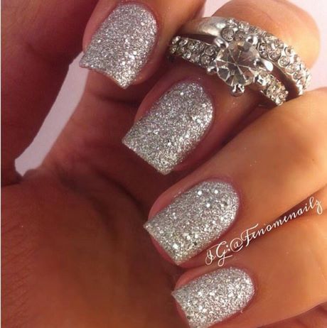 silver-glitter-nails-28_9 Unghii cu sclipici de argint