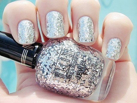 silver-sparkle-nail-polish-17_14 Lac de unghii Silver sparkle