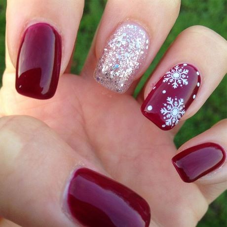simple-winter-nail-designs-24_12 Modele simple de unghii de iarnă