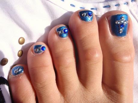 sparkly-toe-nail-designs-40_14 Modele de unghii sclipitoare